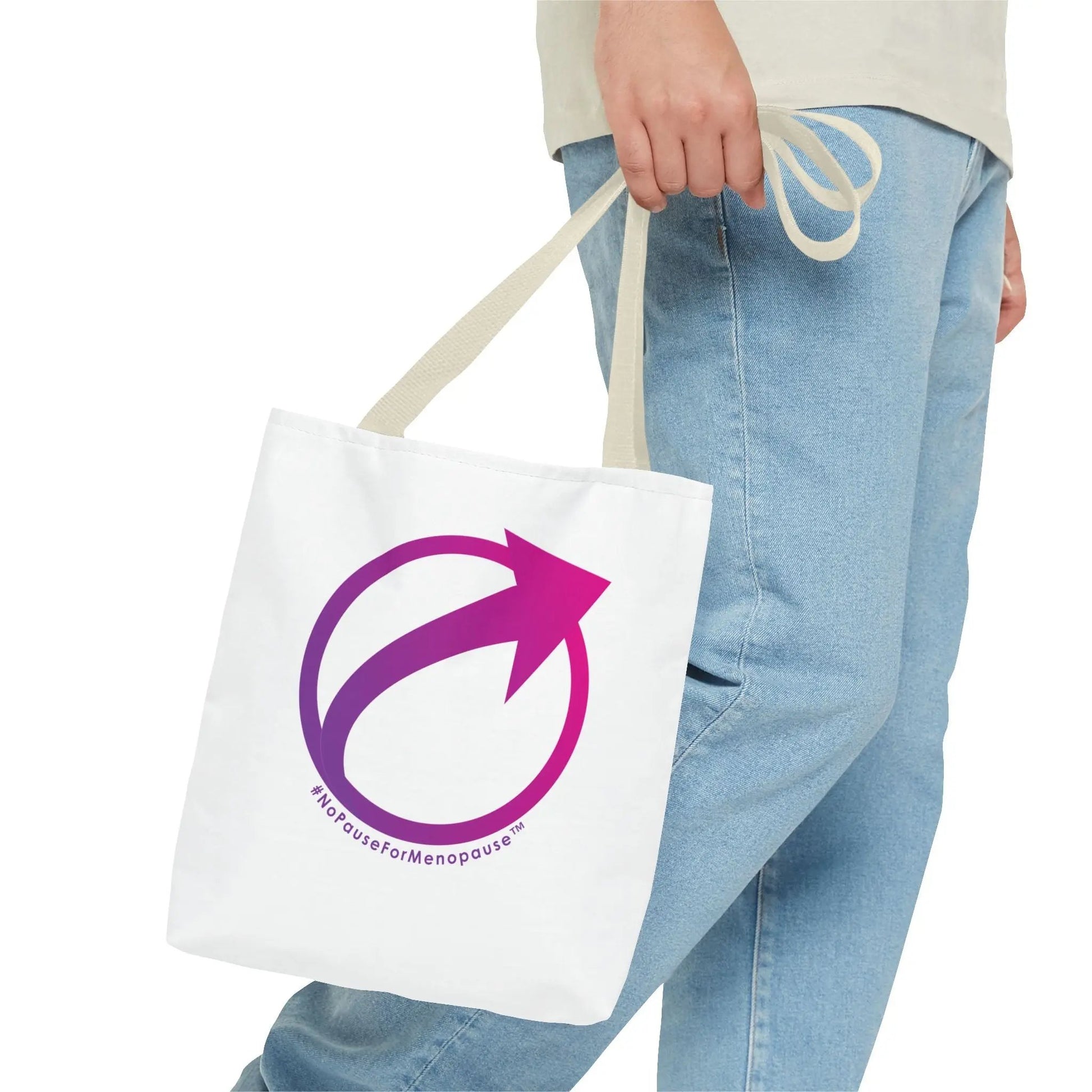 "#NoPauseForMenopause" Tote Bag Printify