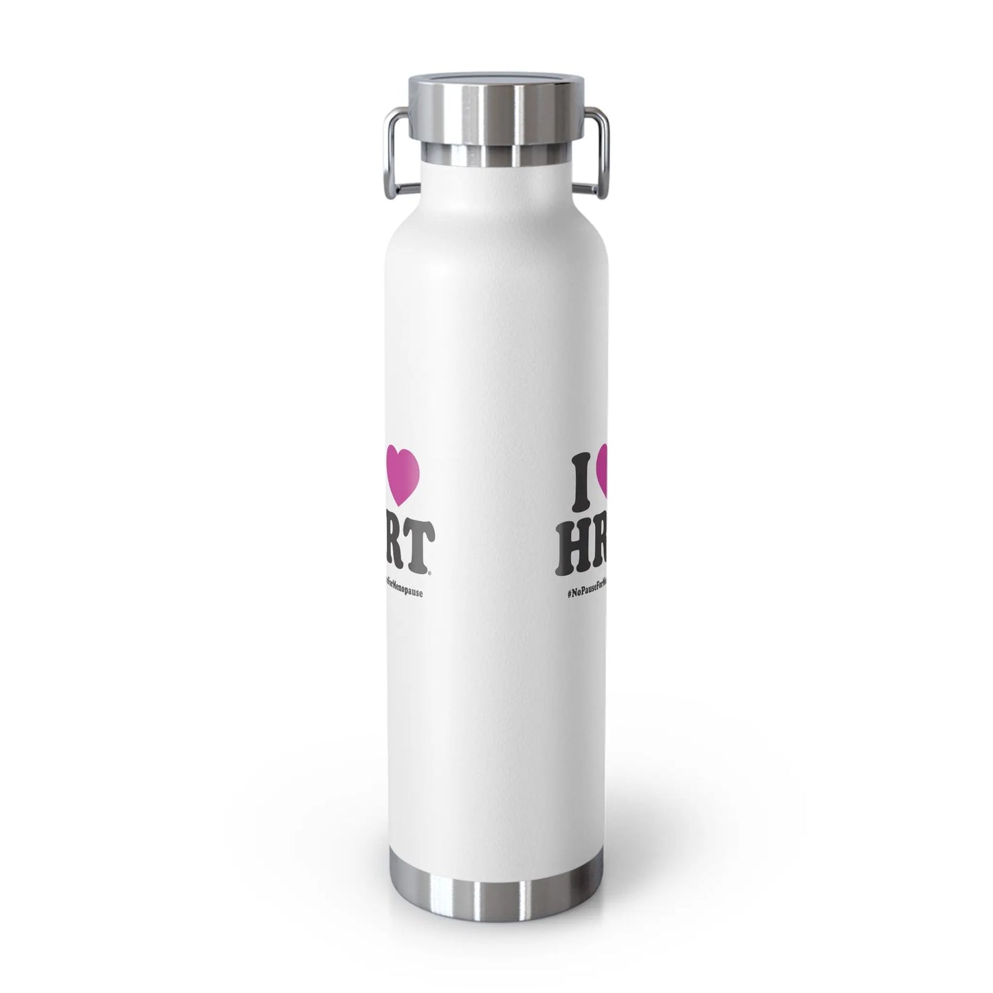 "I Heart HRT" Insulated Water Bottle - #NoPauseForMenopause