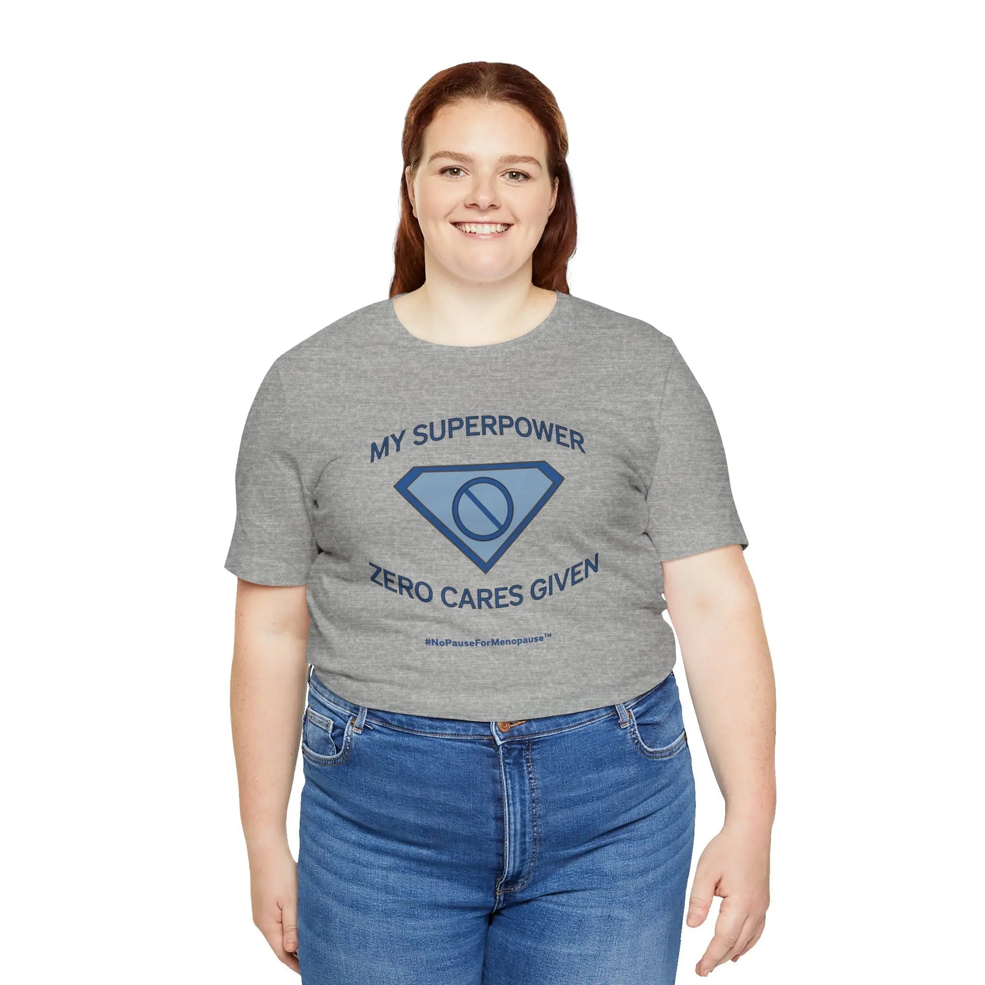 "My Superpower: Zero Cares Given" Unisex Tee Printify