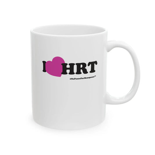 "I Heart HRT" Coffee Mug (Linear) Printify