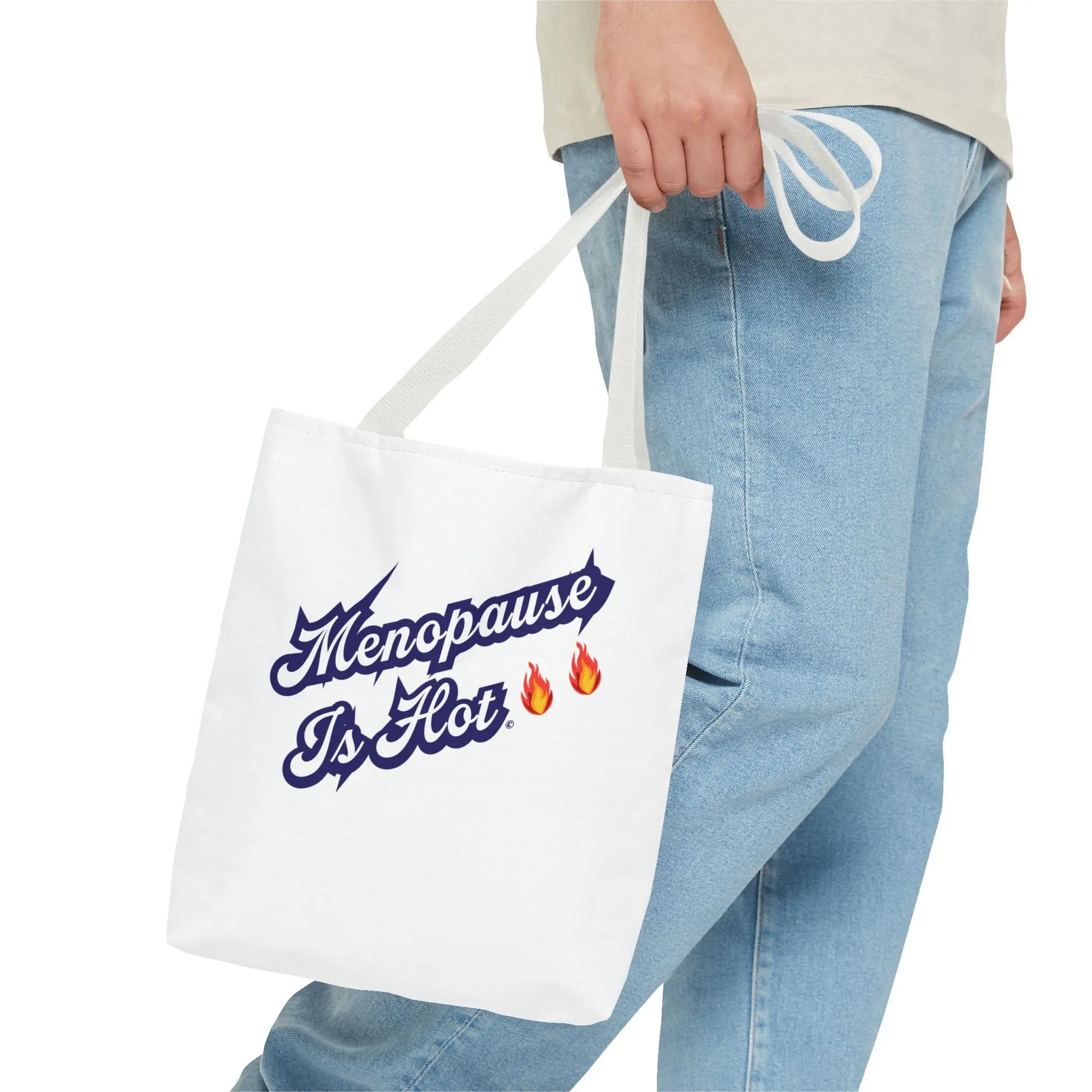 "Menopause Is Hot" Tote Bag Printify