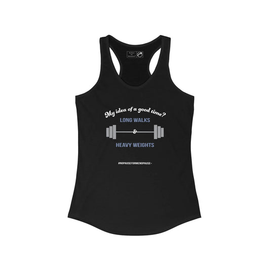 "Long Walks & Heavy Weights" Women's Tank Printify