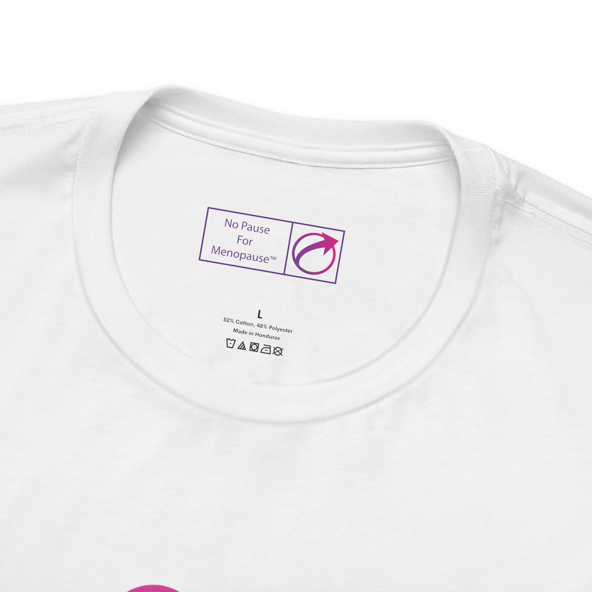 "I Heart HRT" Unisex Tee (Linear) - #NoPauseForMenopause