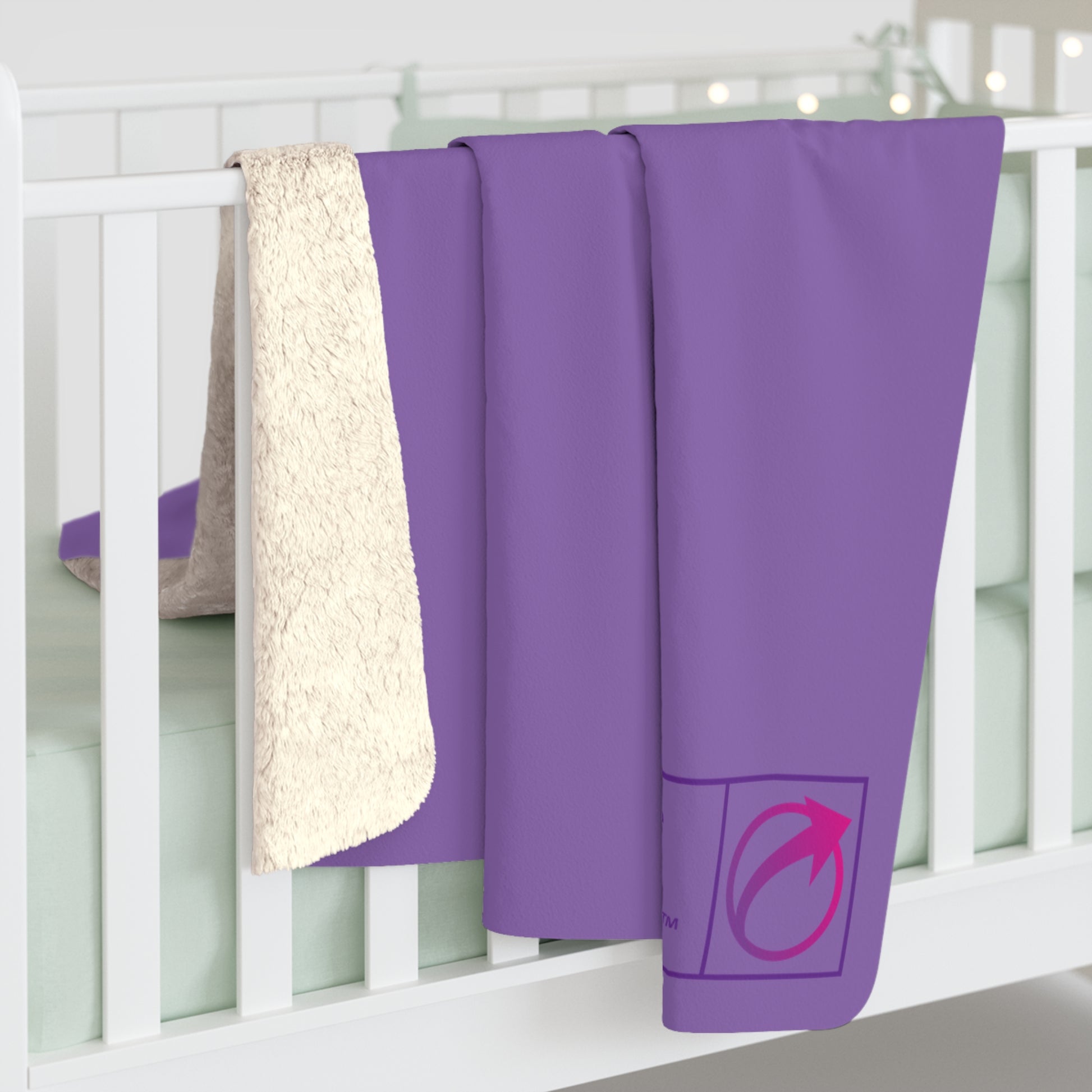"No Pause For Menopause" Sherpa Fleece Blanket - #NoPauseForMenopause