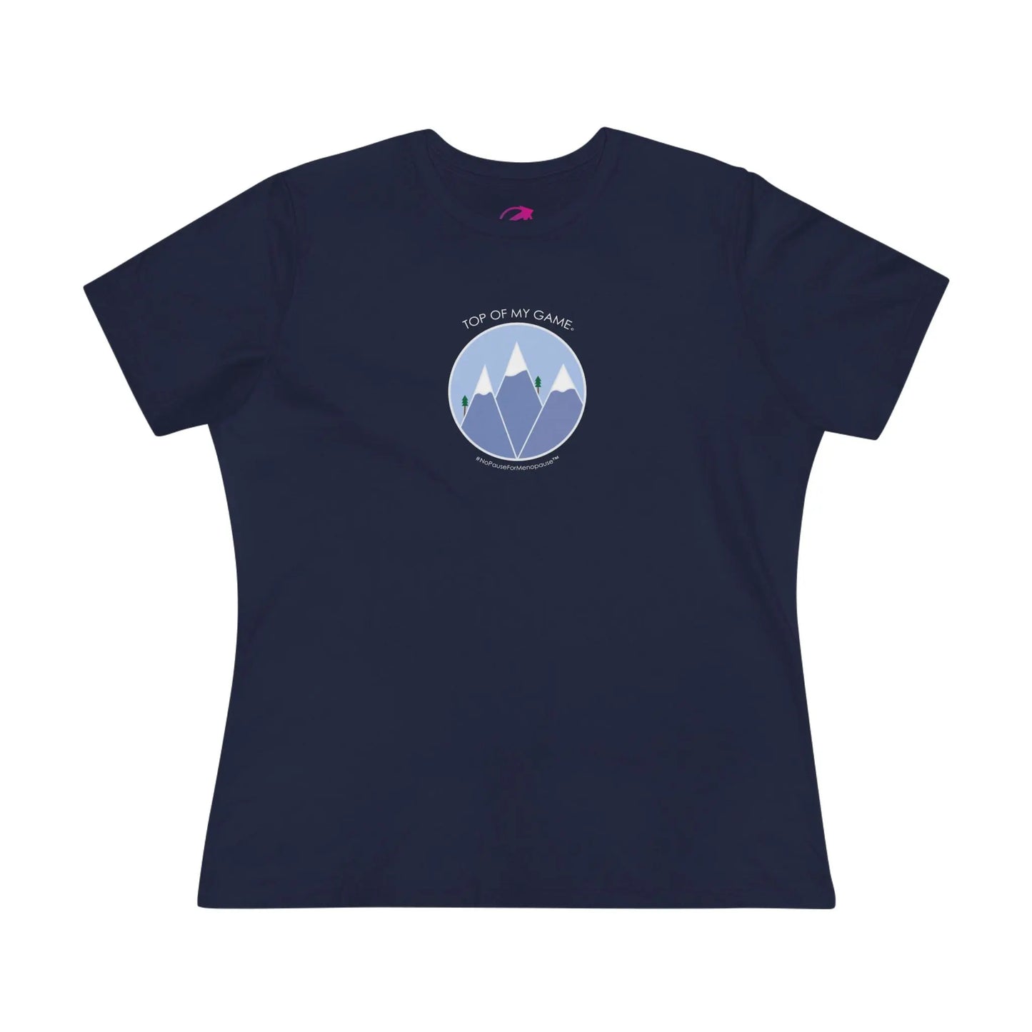 Navy Blue "Top of My Game" Tee - #NoPauseForMenopause