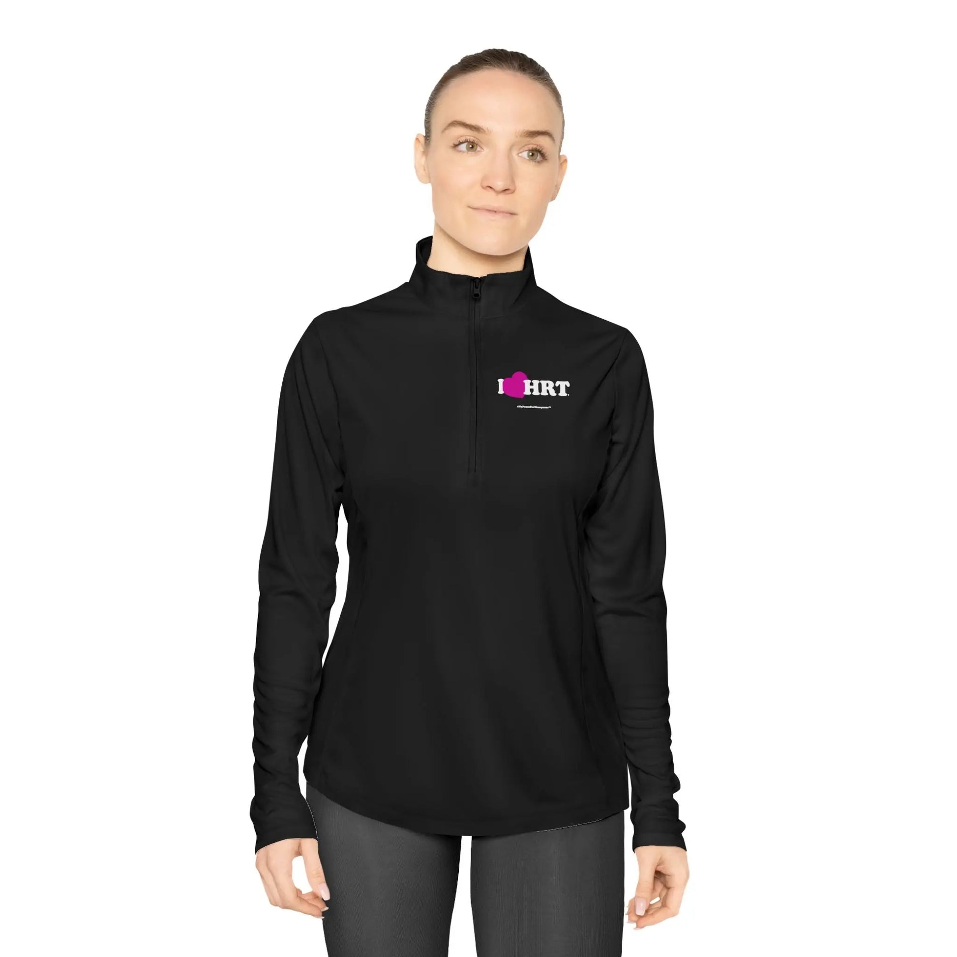 "I Heart HRT" Ladies Pullover (Linear) - #NoPauseForMenopause