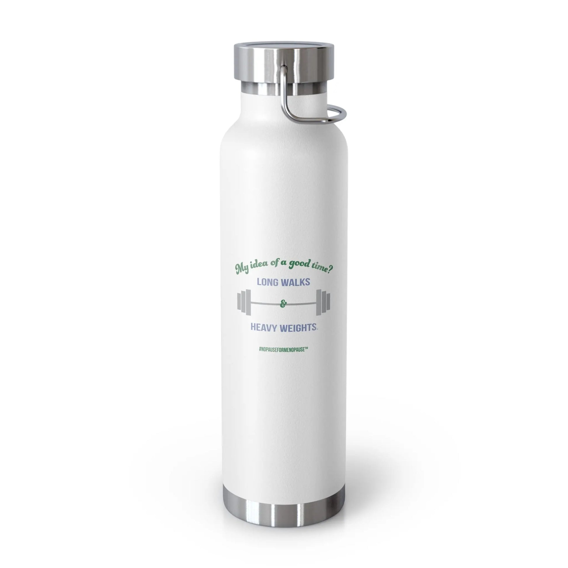 "Long Walks & Heavy Weights" Insulated Bottle Printify