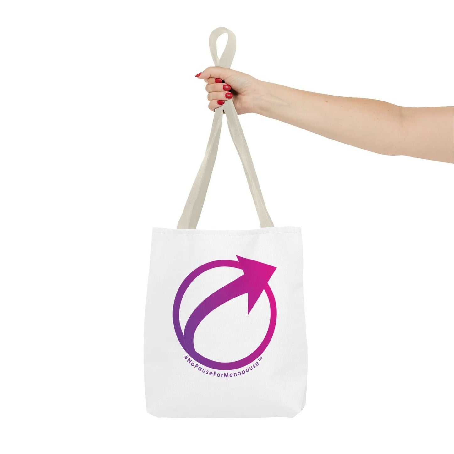 "#NoPauseForMenopause" Tote Bag Printify
