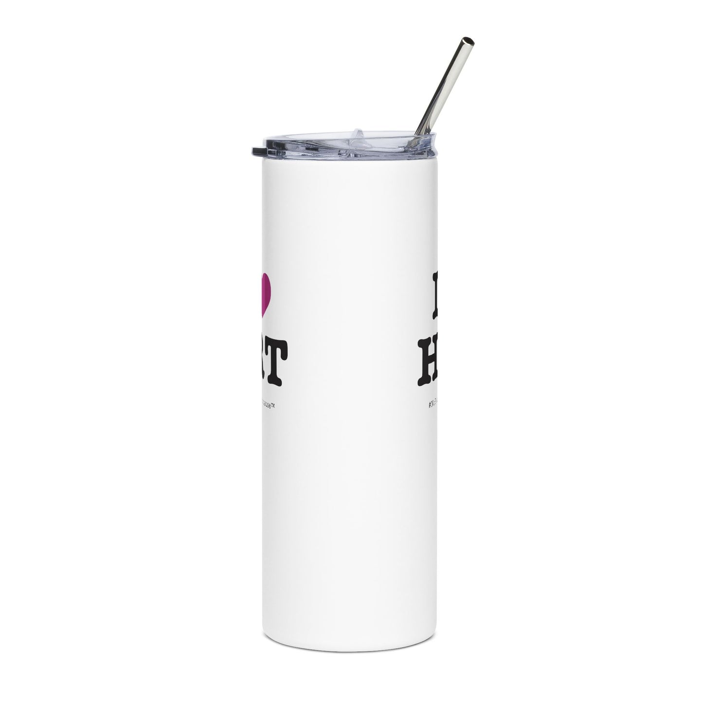 "I Heart HRT" Tumbler - #NoPauseForMenopause