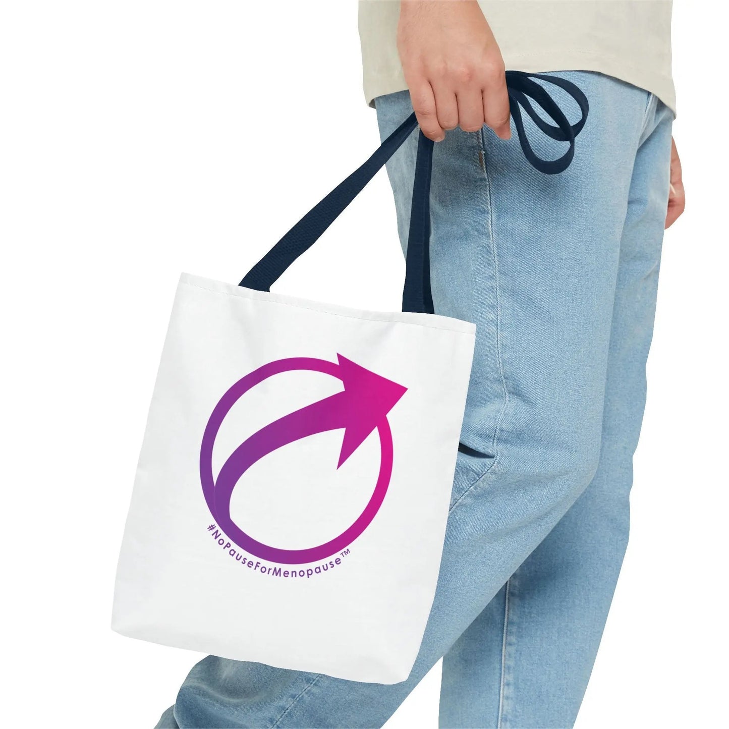 "#NoPauseForMenopause" Tote Bag Printify