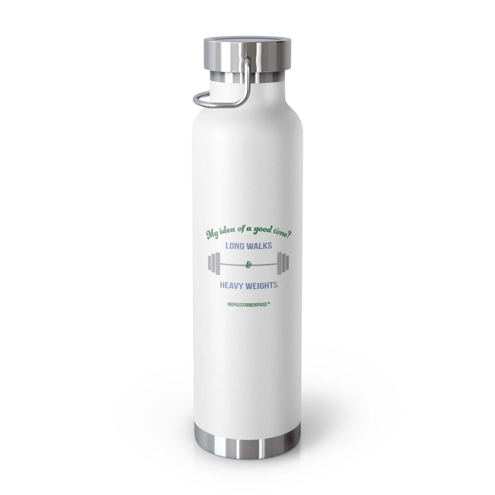 "Long Walks & Heavy Weights" Insulated Bottle Printify