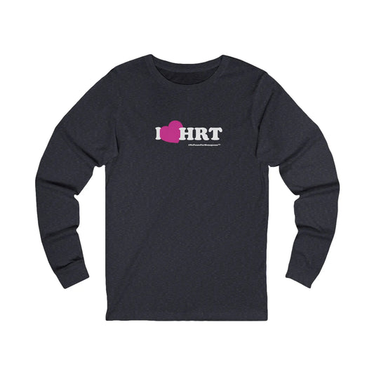 "I Heart HRT" Long Sleeve Tee (Linear) Printify