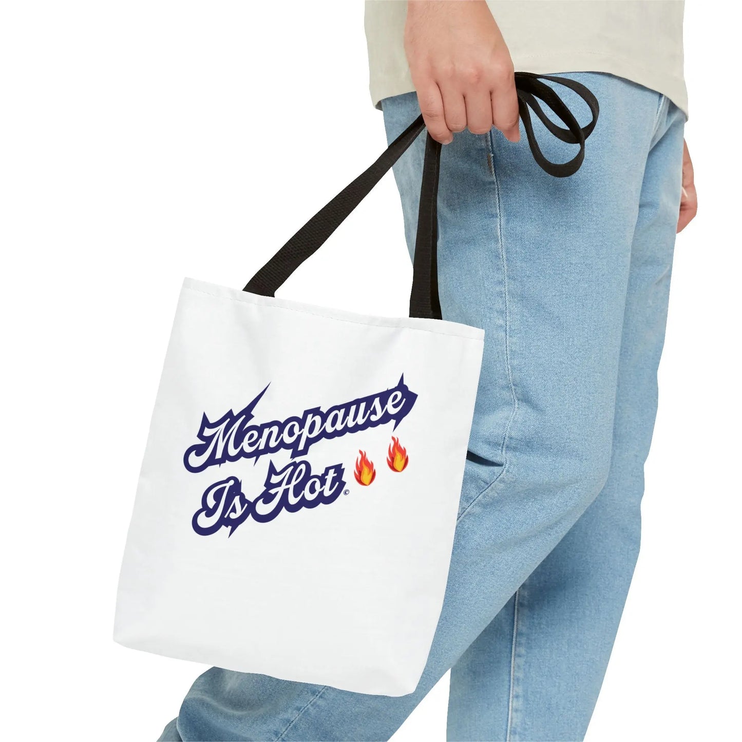 "Menopause Is Hot" Tote Bag Printify