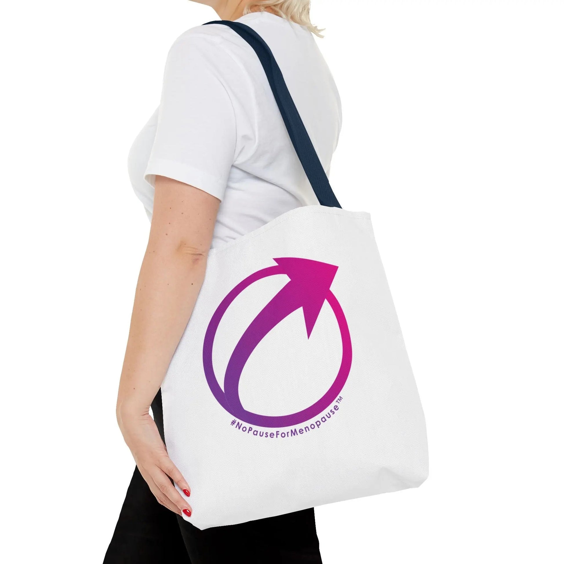 "#NoPauseForMenopause" Tote Bag Printify