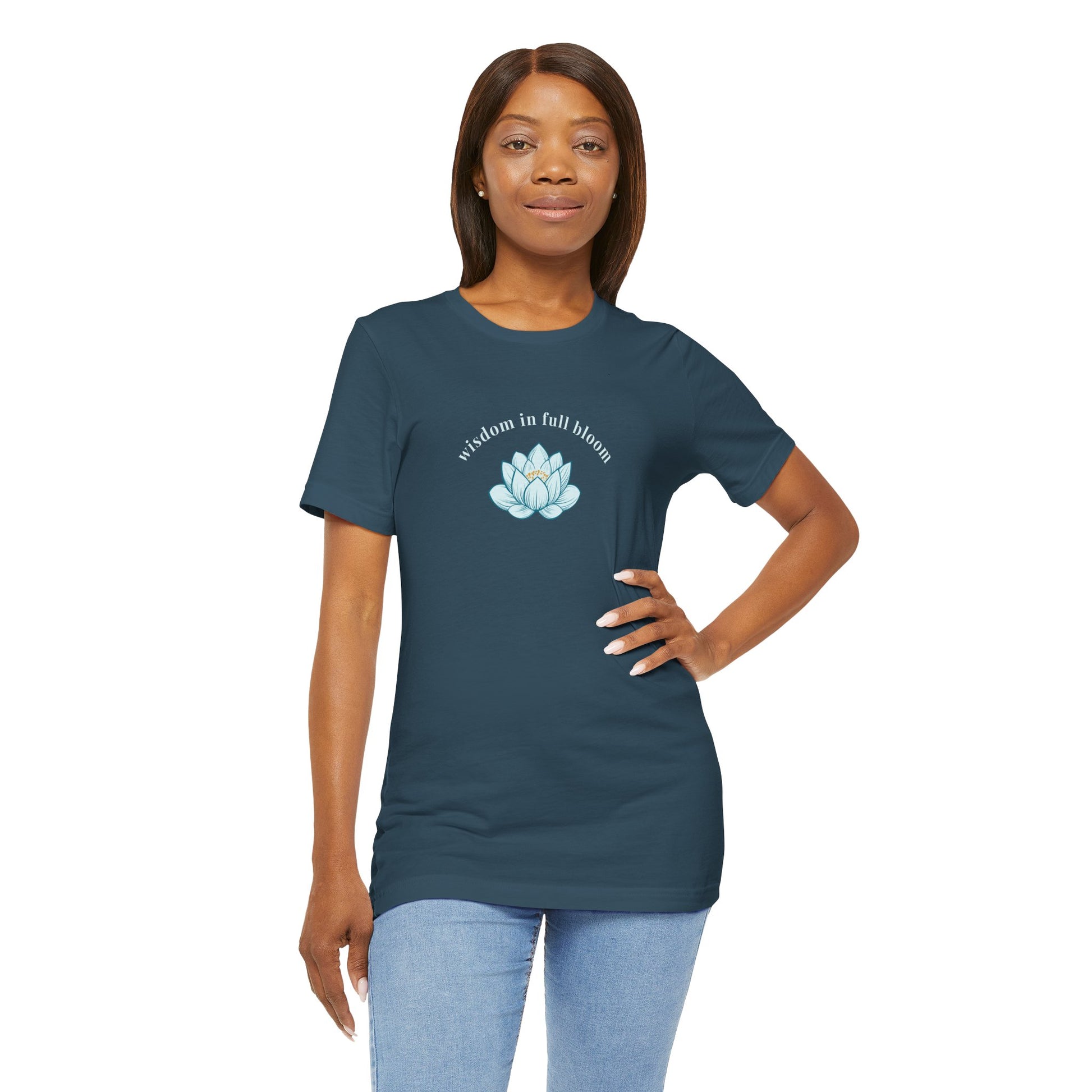 "Wisdom in Full Bloom" Unisex Tee - #NoPauseForMenopause