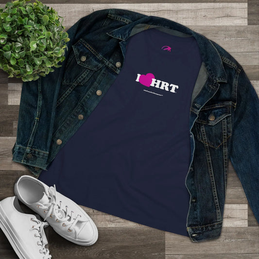 "I Heart HRT" Women's Cotton Tee (Version 2) Printify