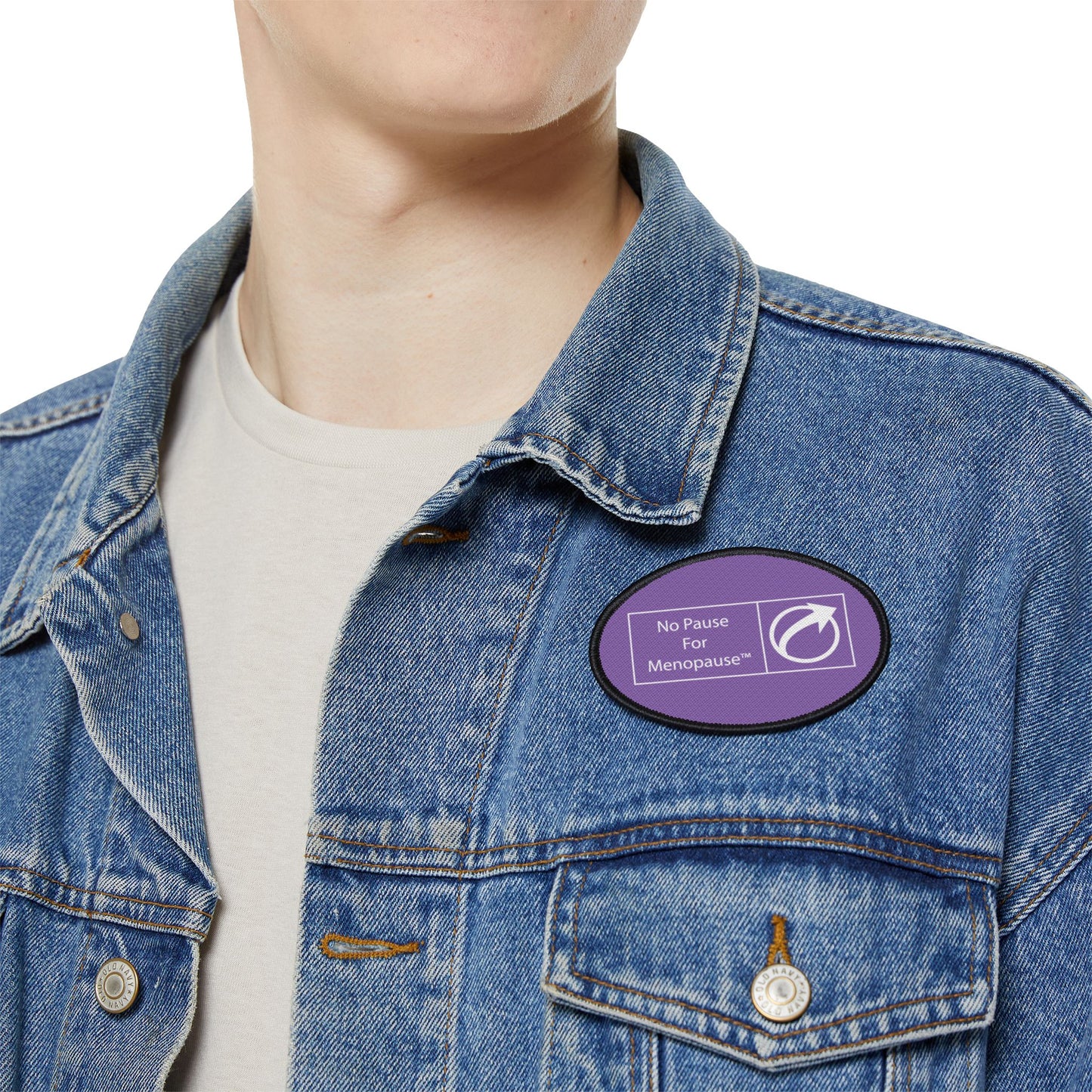 "No Pause For Menopause" Iron-On Patch - #NoPauseForMenopause