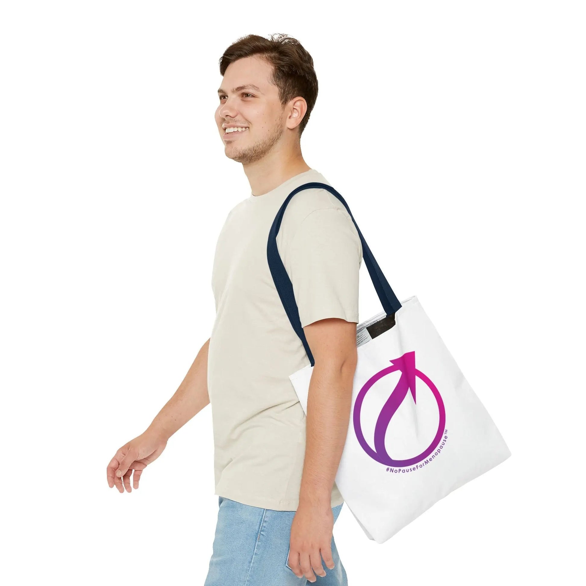 "#NoPauseForMenopause" Tote Bag Printify