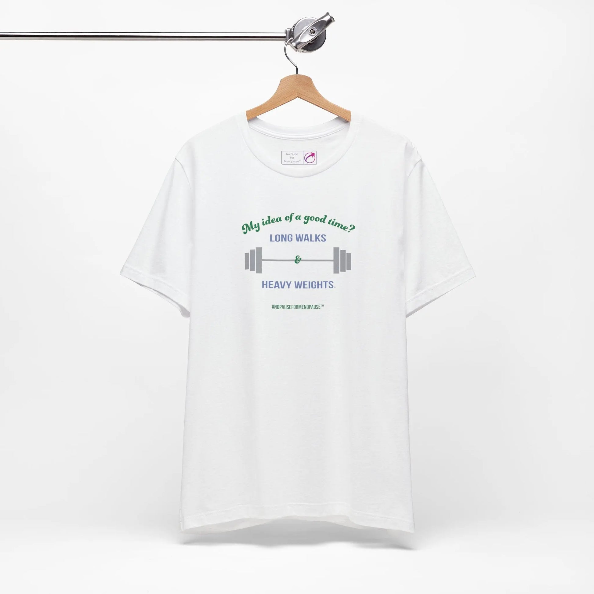 "Long Walks & Heavy Weights" Unisex Tee Printify