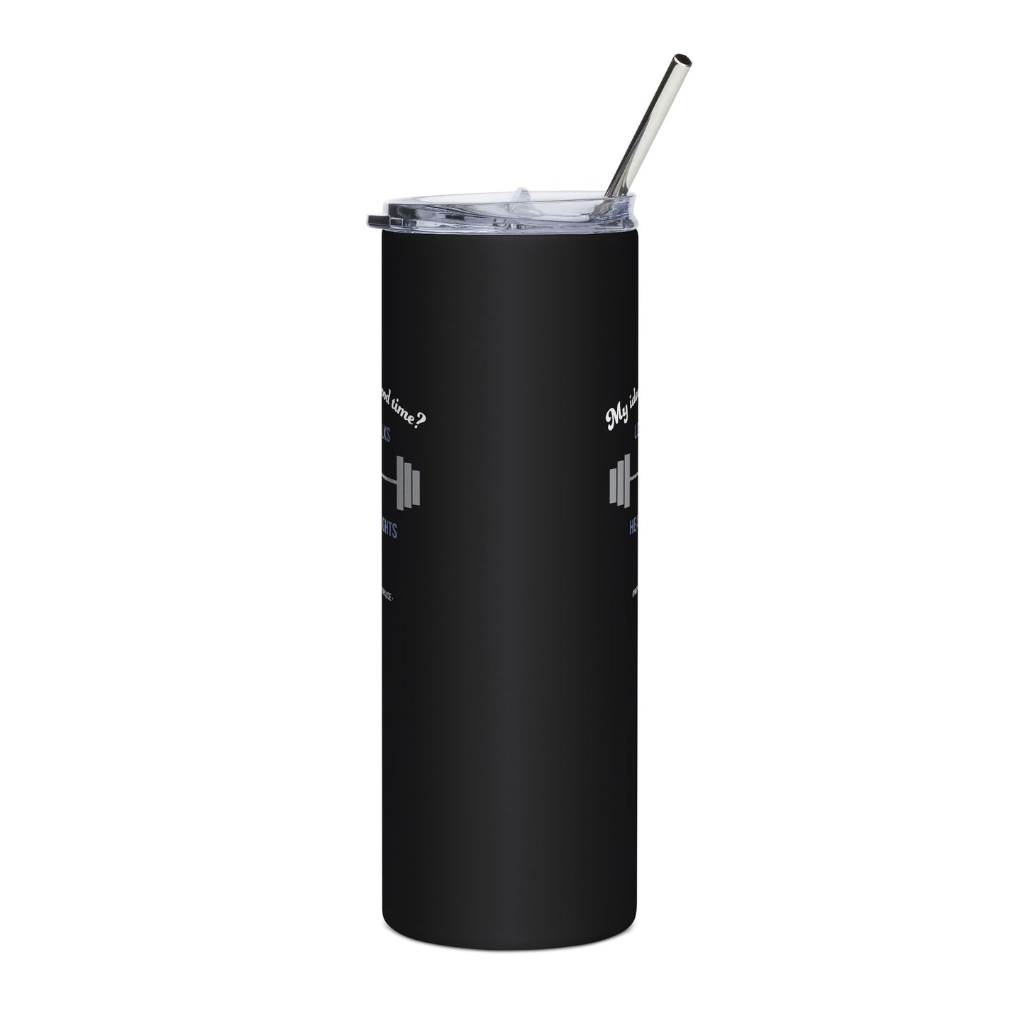 "Long Walks & Heavy Weights" Tumbler - #NoPauseForMenopause