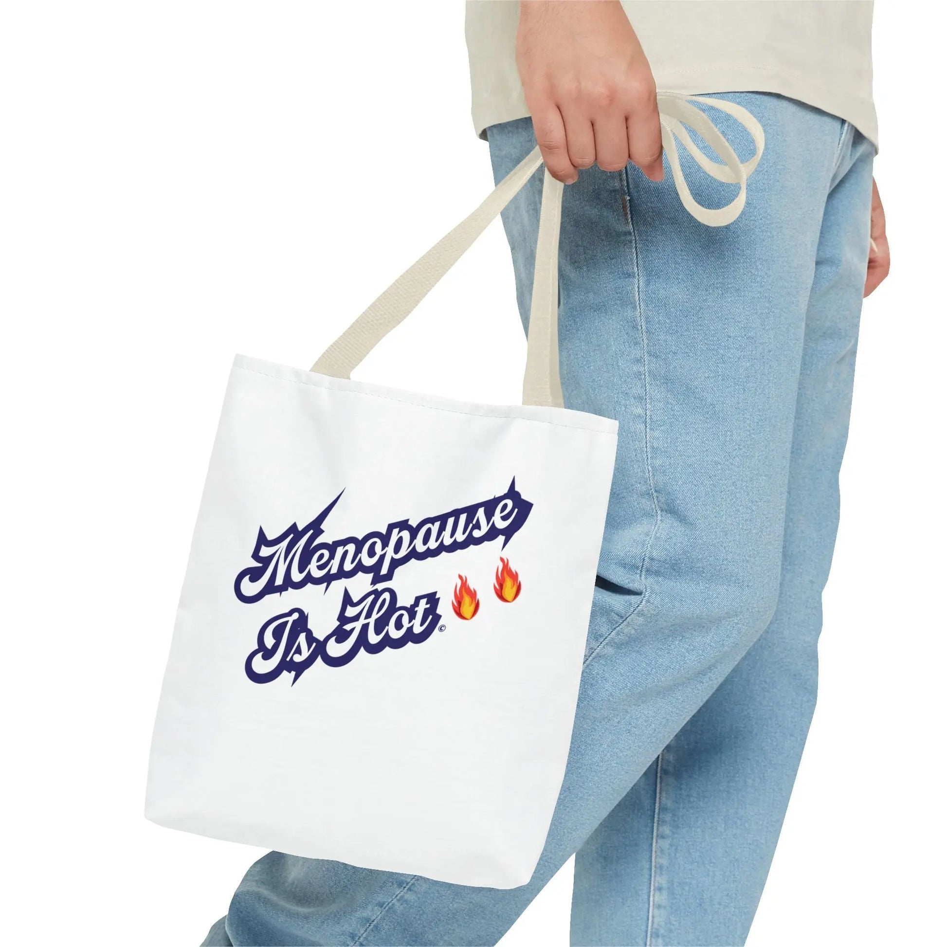 "Menopause Is Hot" Tote Bag Printify