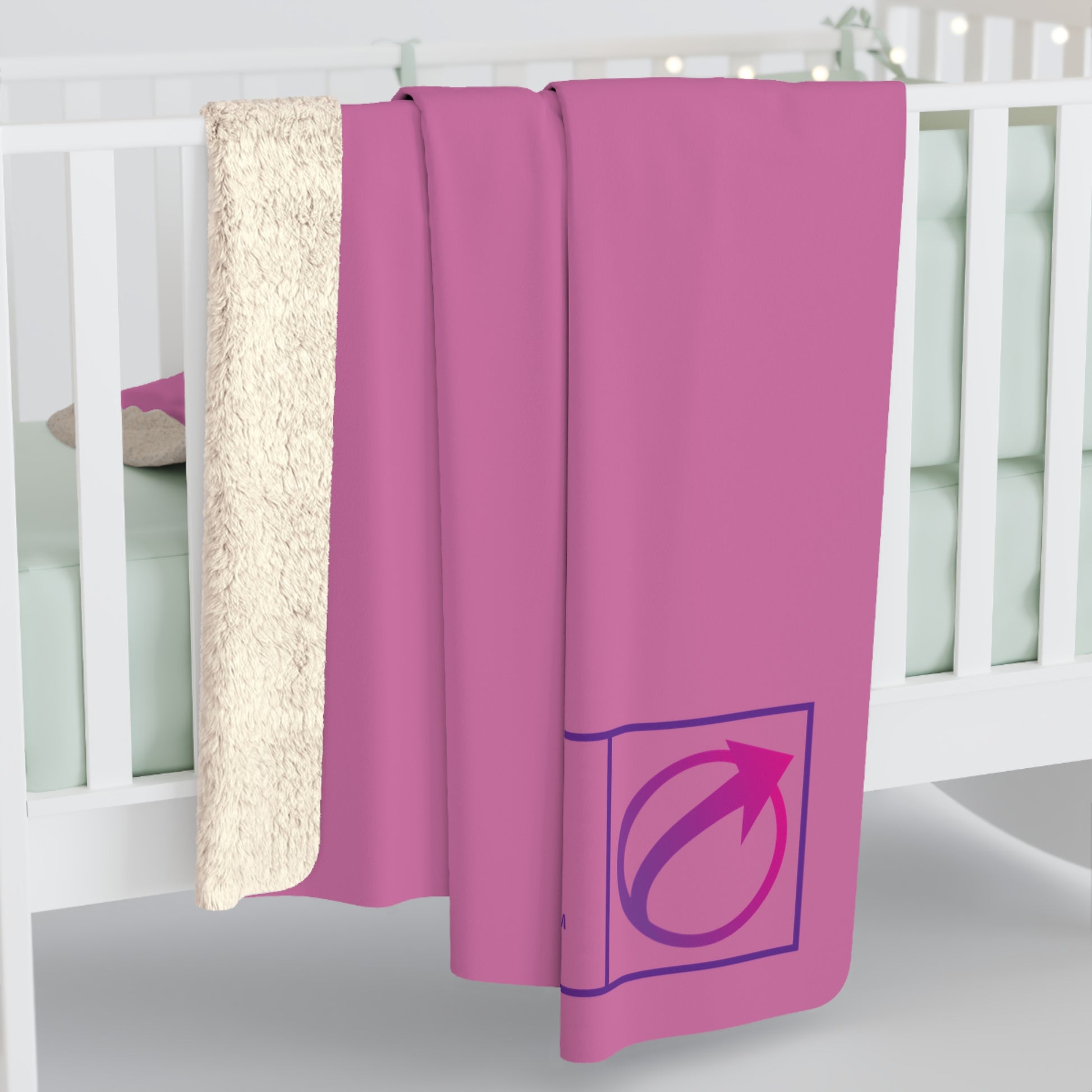 "No Pause For Menopause" Sherpa Fleece Blanket - #NoPauseForMenopause