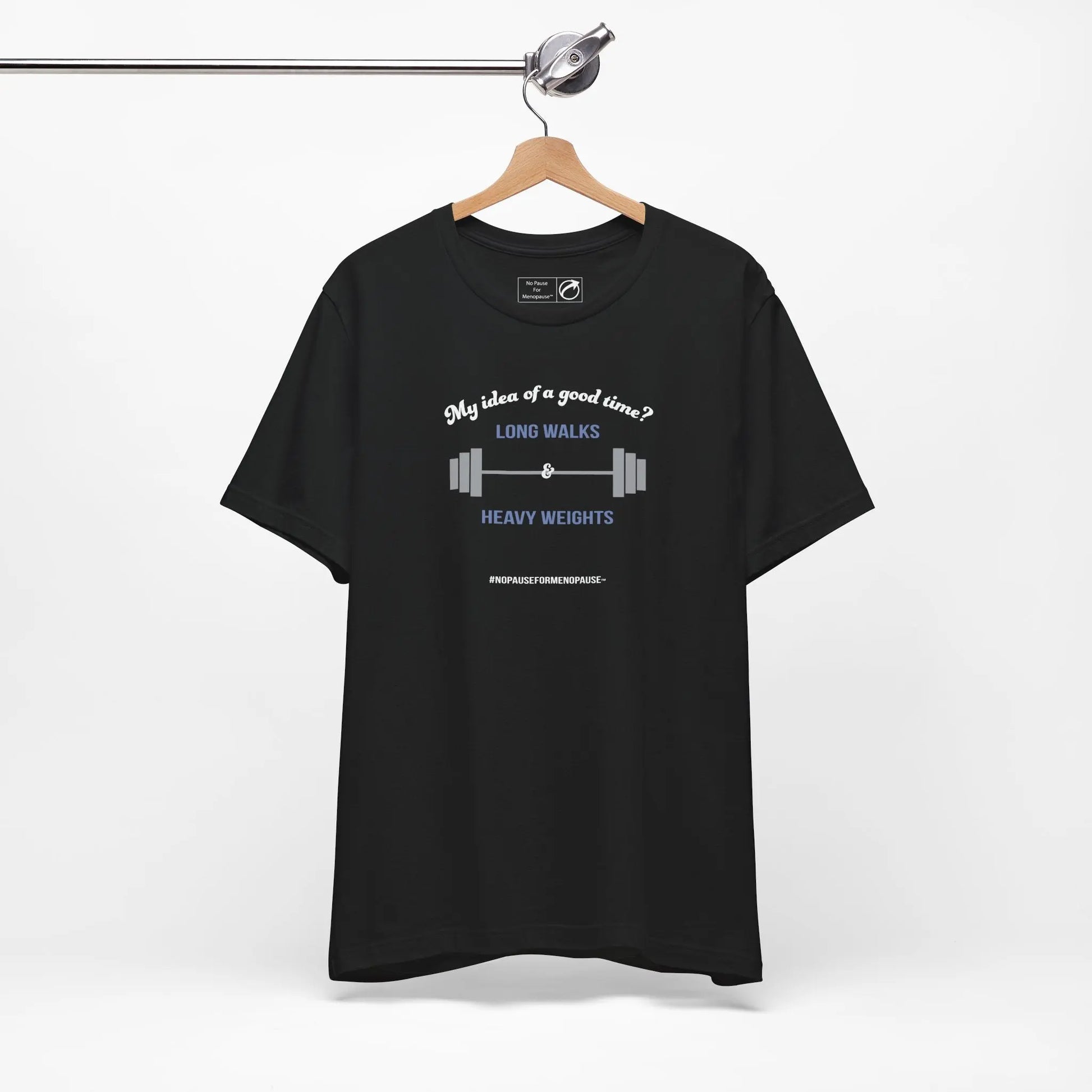 "Long Walks & Heavy Weights" Unisex Tee Printify