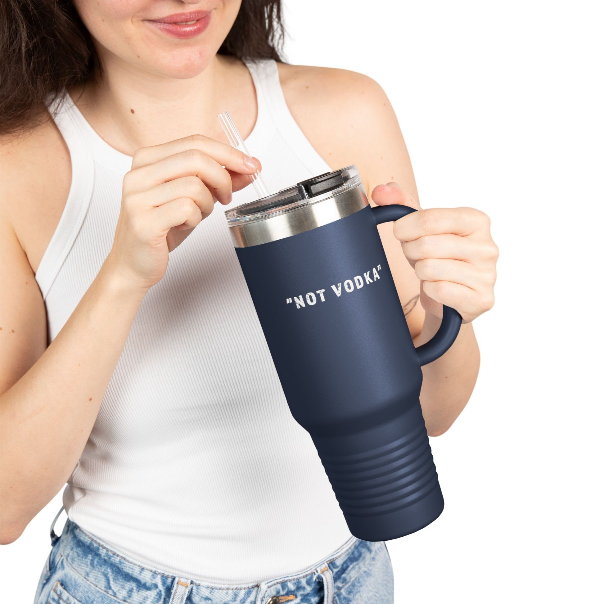 "Not Vodka" Travel Mug - #NoPauseForMenopause