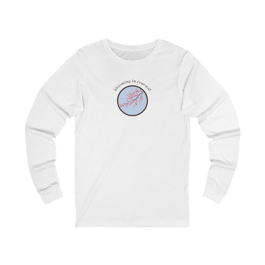 "Blooming In Renewal" Long-Sleeved Tee - #NoPauseForMenopause