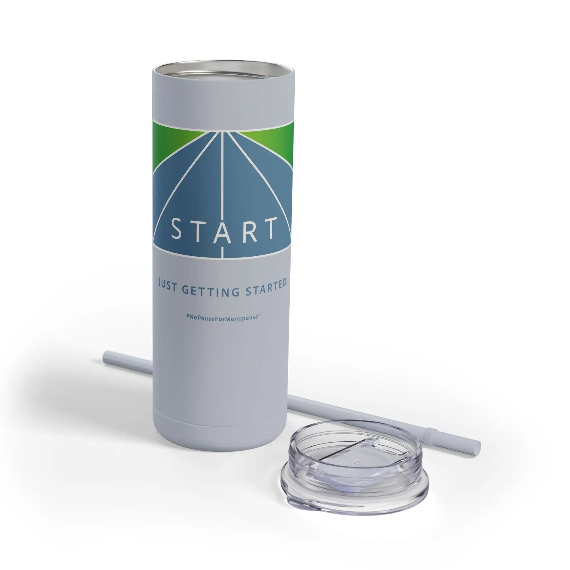 "Just Getting Started" Skinny Tumbler - #NoPauseForMenopause