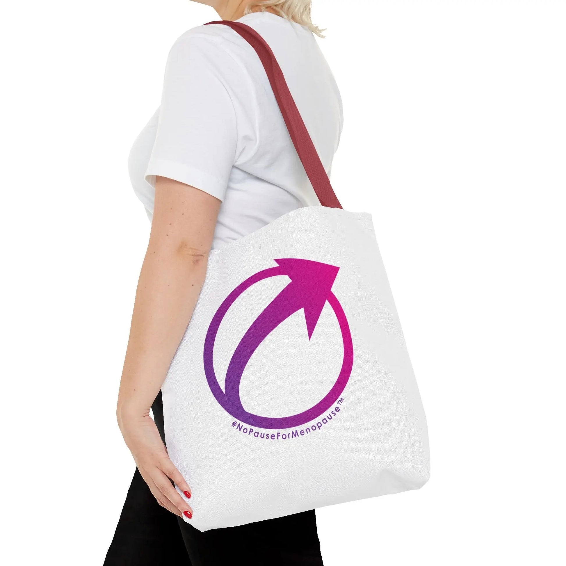 "#NoPauseForMenopause" Tote Bag Printify