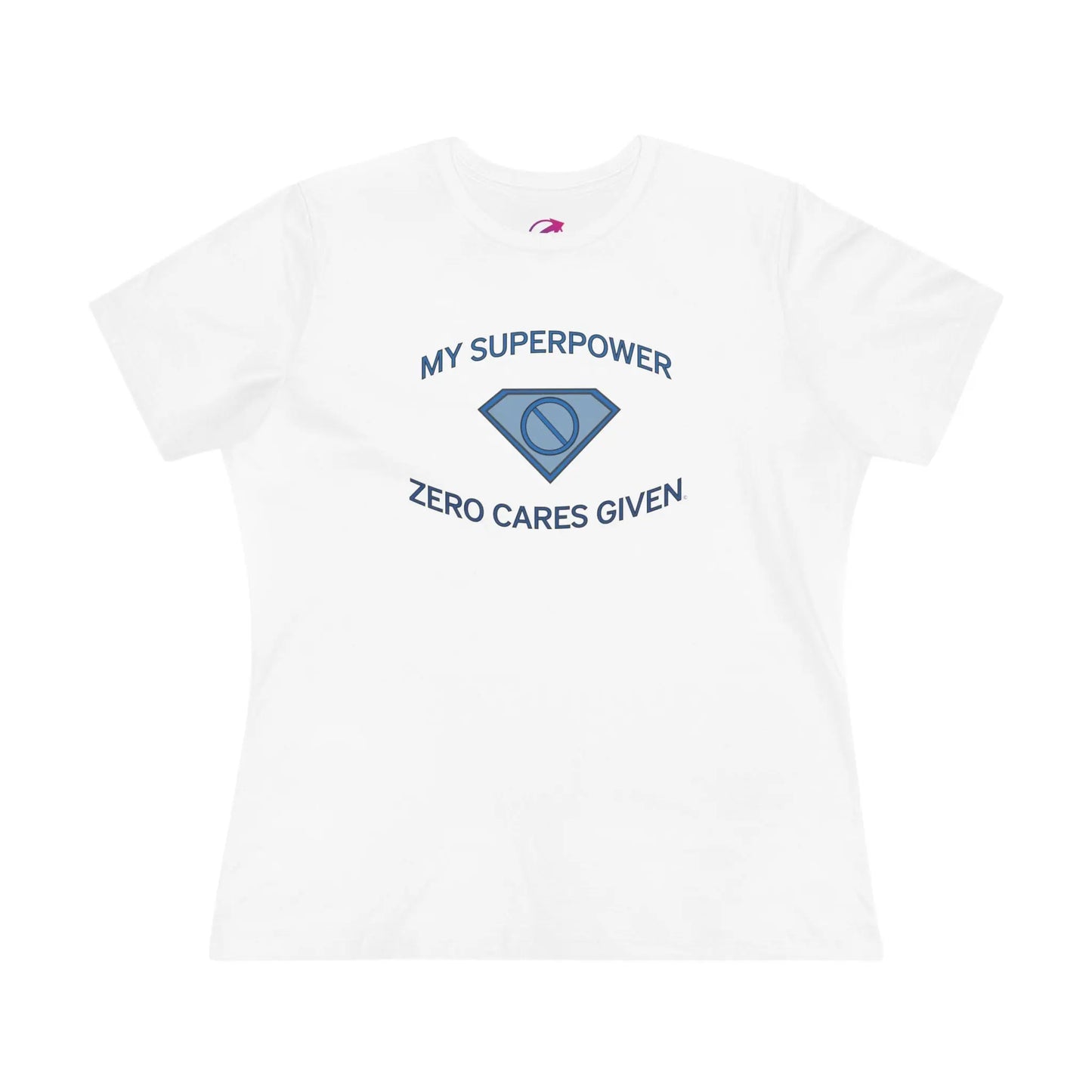 "My Superpower: Zero Cares Given" Tee (White) - #NoPauseForMenopause