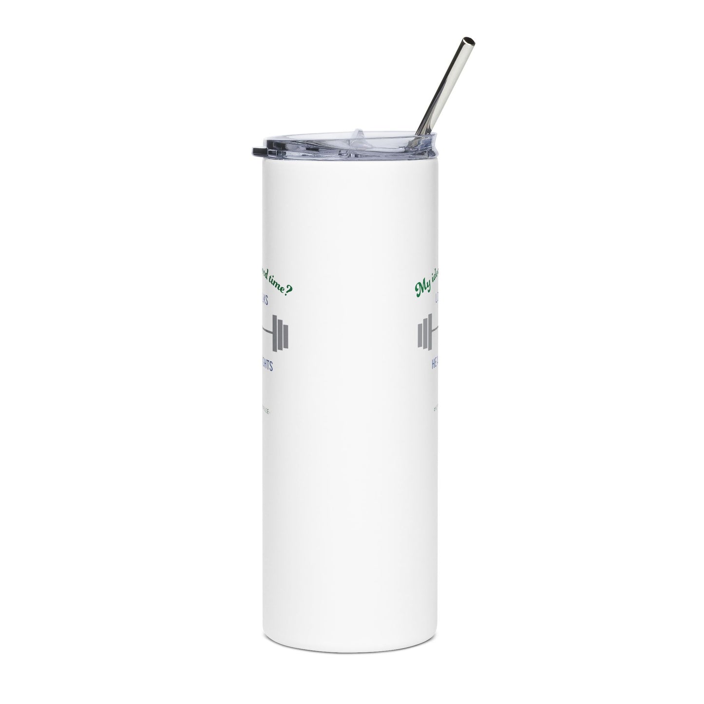 "Long Walks & Heavy Weights" Tumbler - #NoPauseForMenopause