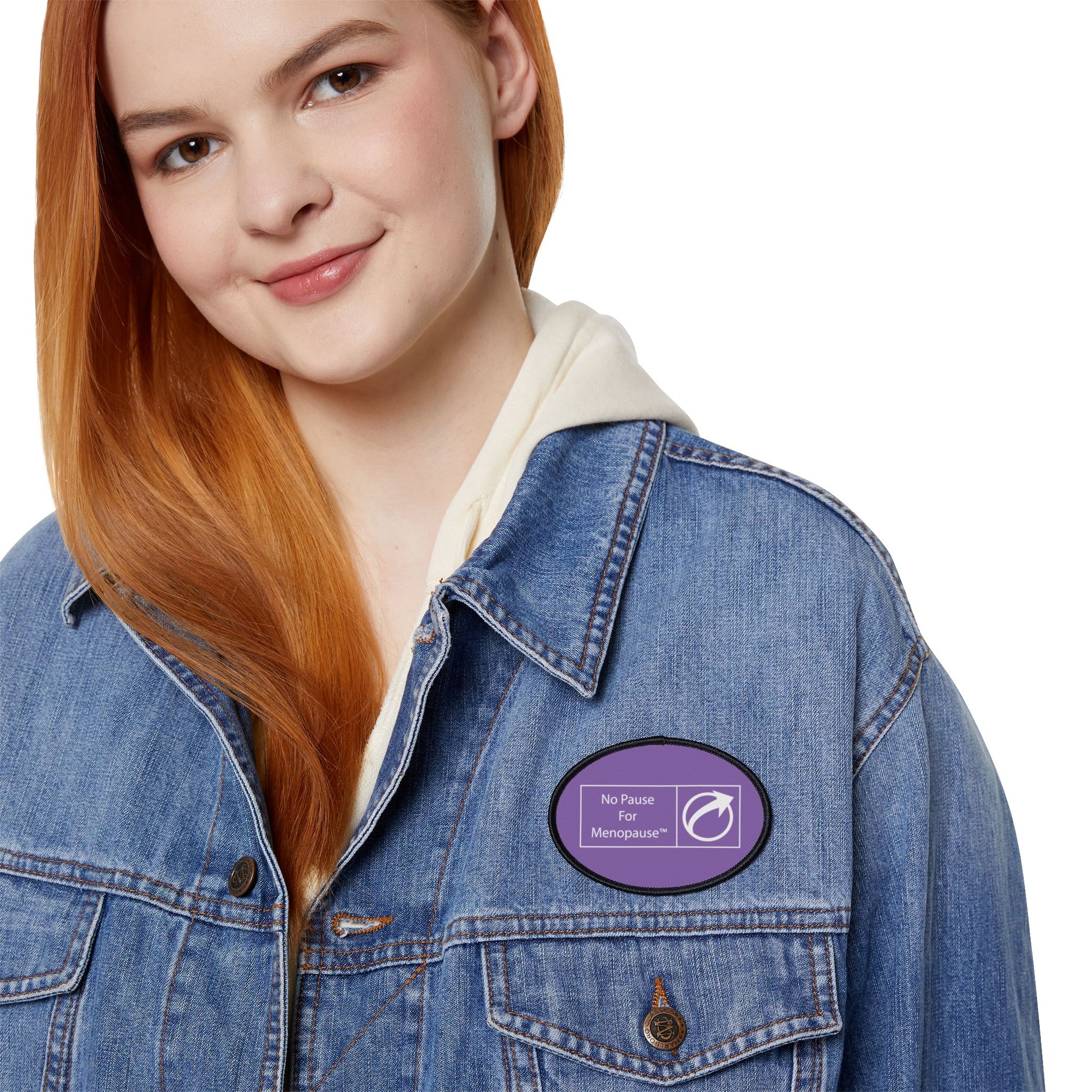 "No Pause For Menopause" Iron-On Patch - #NoPauseForMenopause