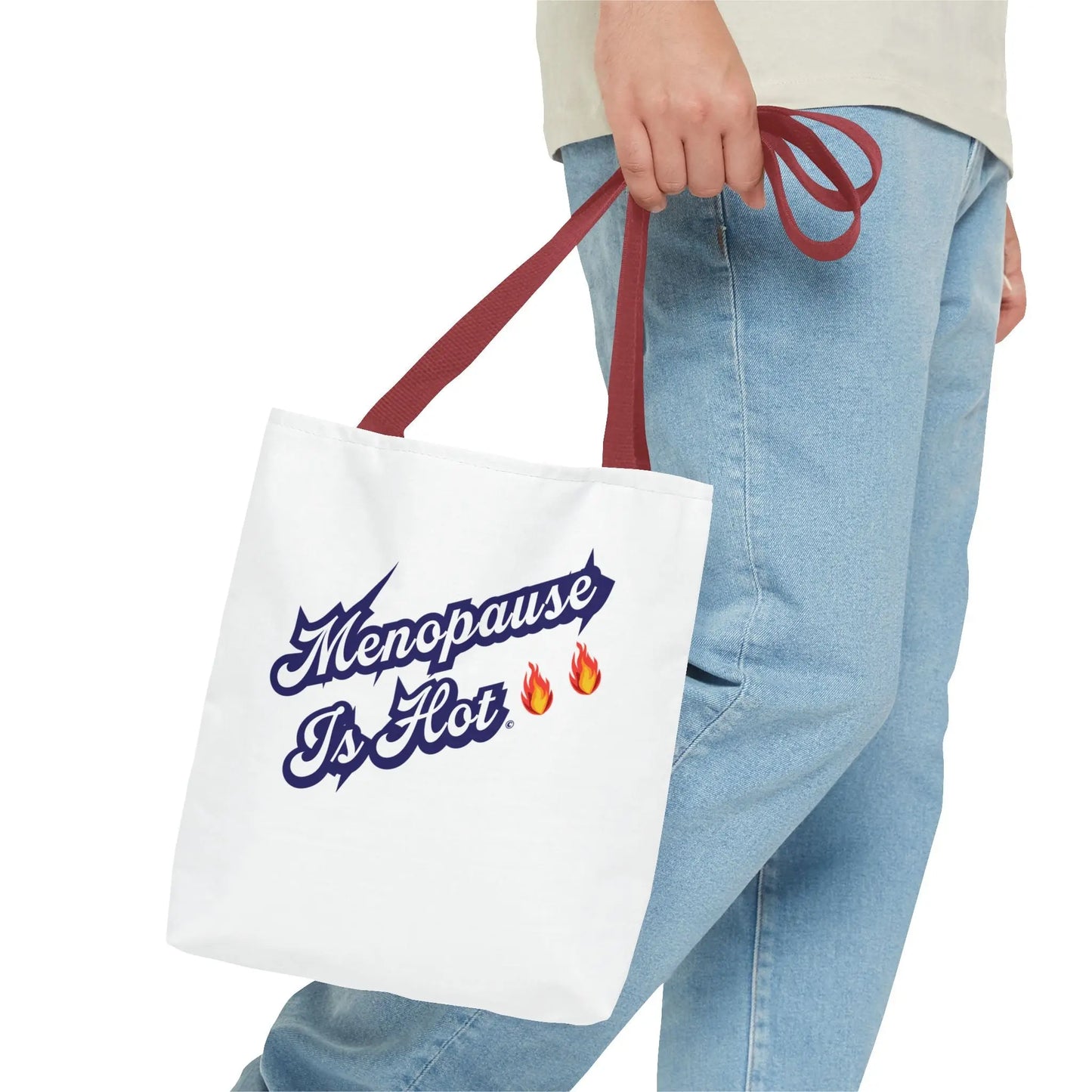 "Menopause Is Hot" Tote Bag Printify