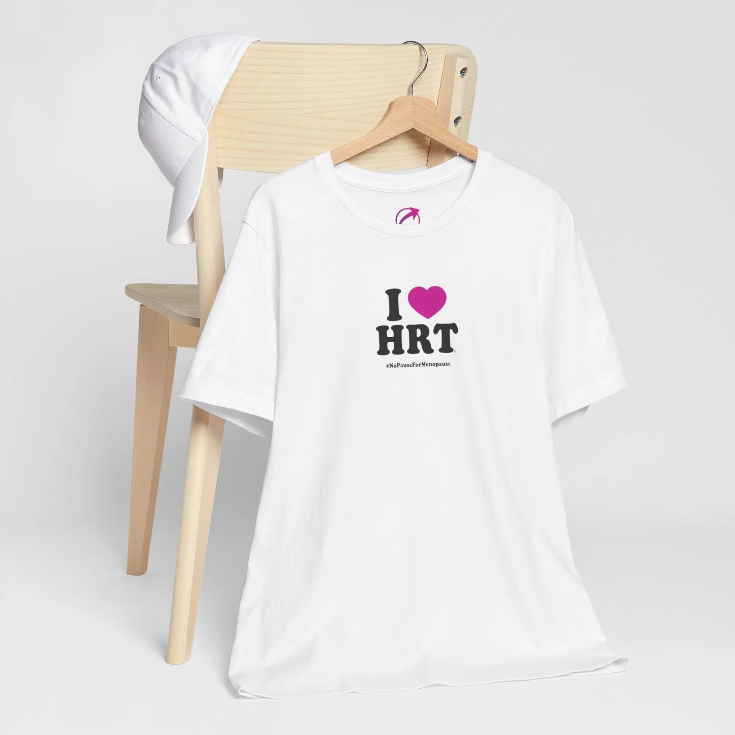 "I Heart HRT" Unisex Tee - #NoPauseForMenopause