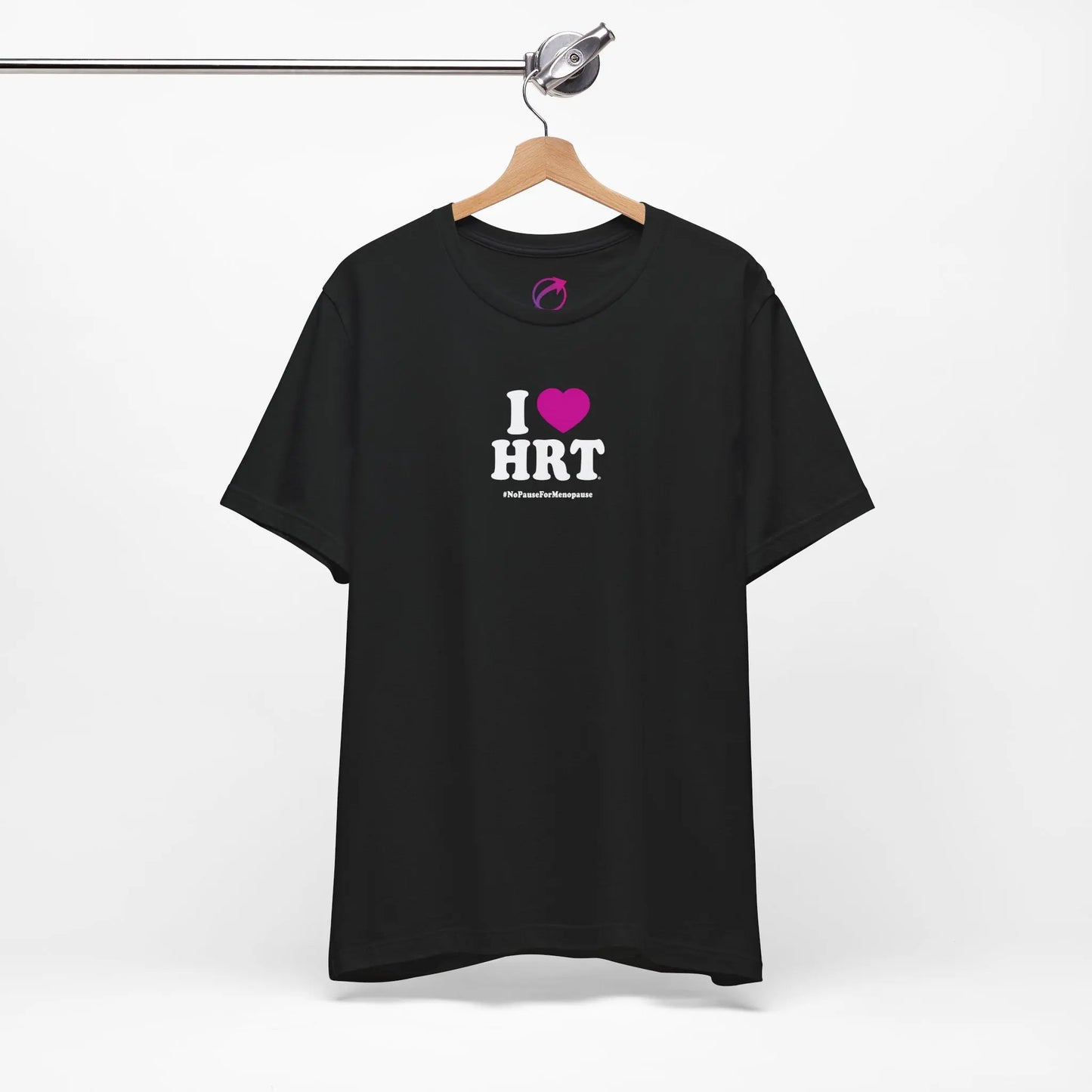 "I Heart HRT" Unisex Tee - #NoPauseForMenopause