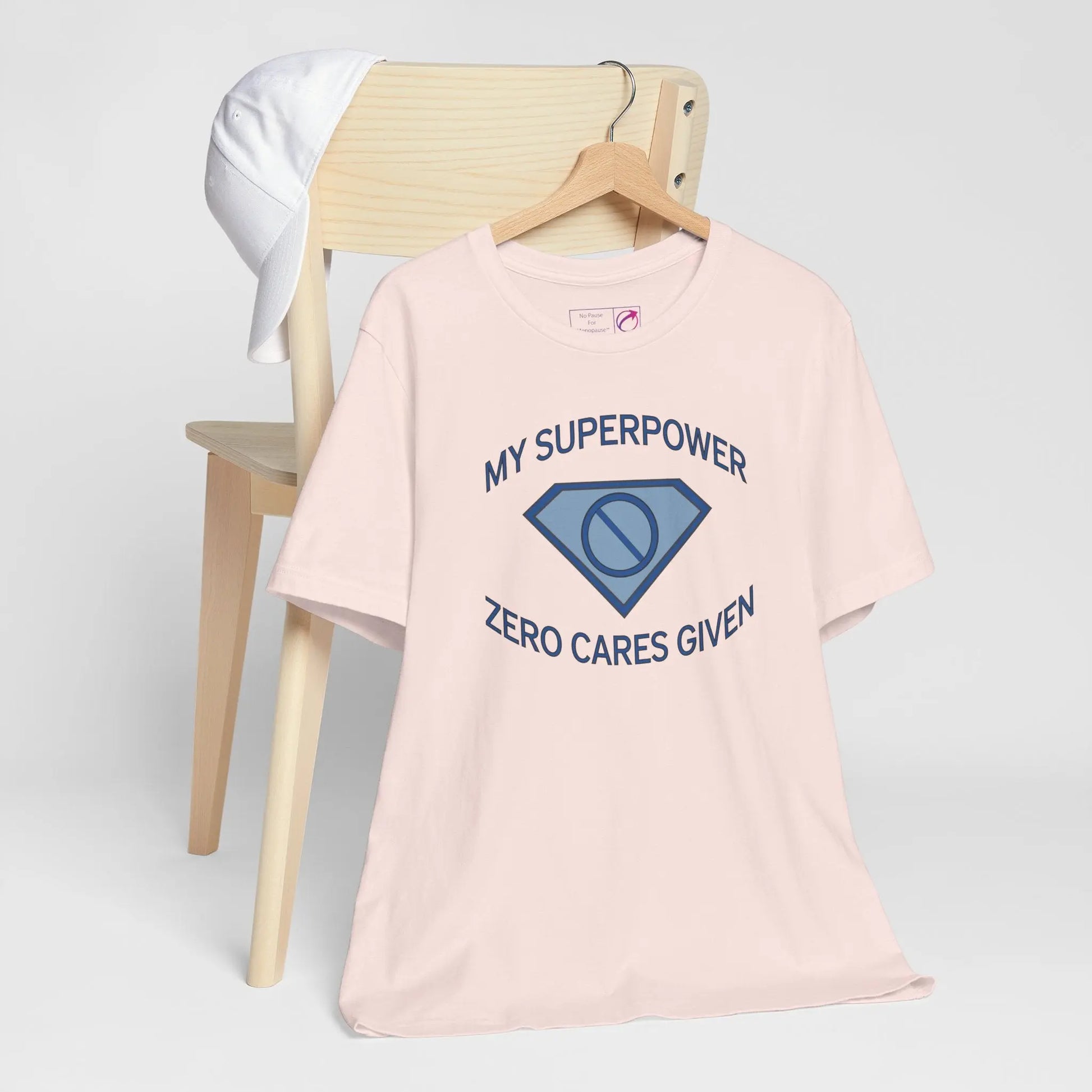 "My Superpower: Zero Cares Given" Unisex Tee Printify