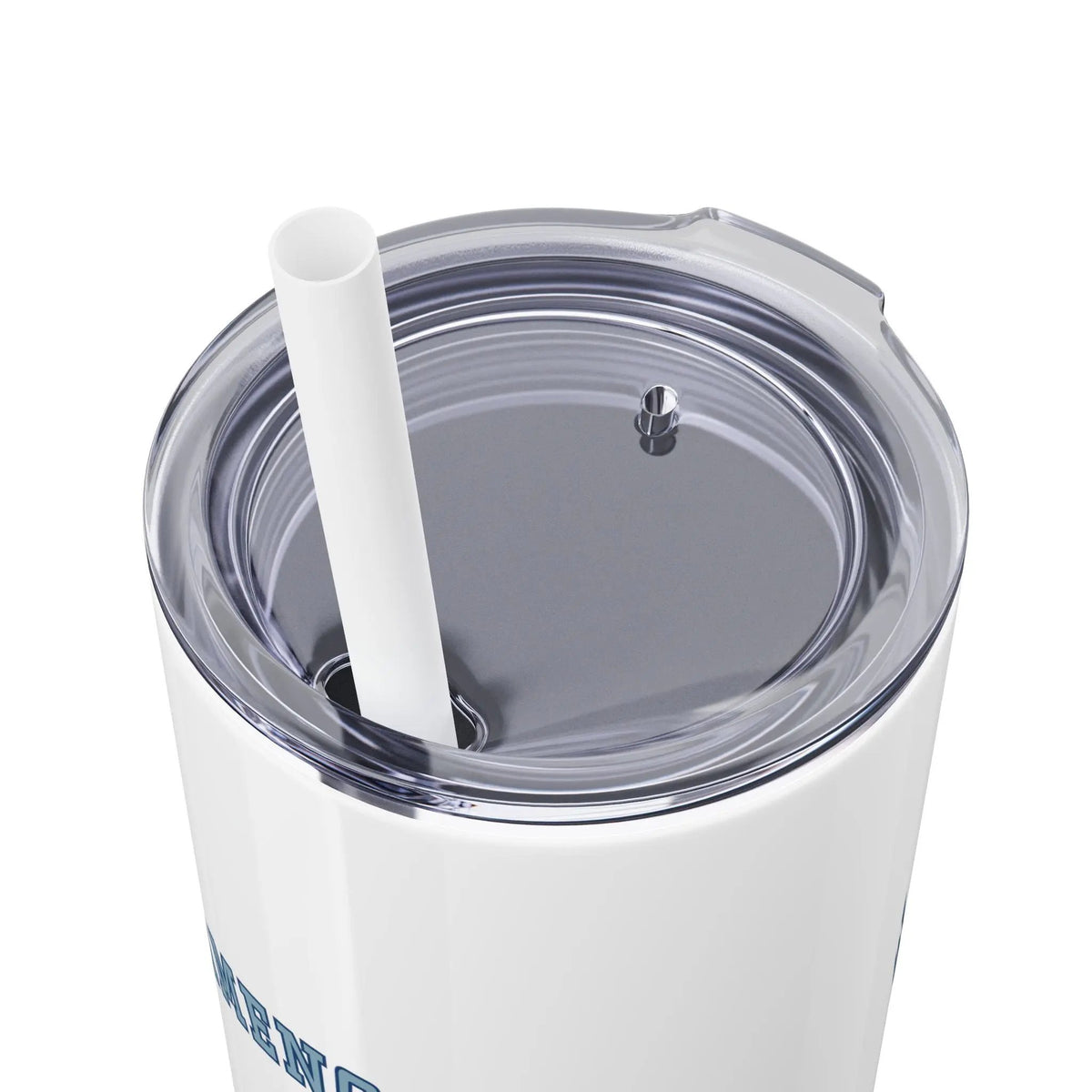 "Perimenopausal" Skinny Tumbler with Straw Printify