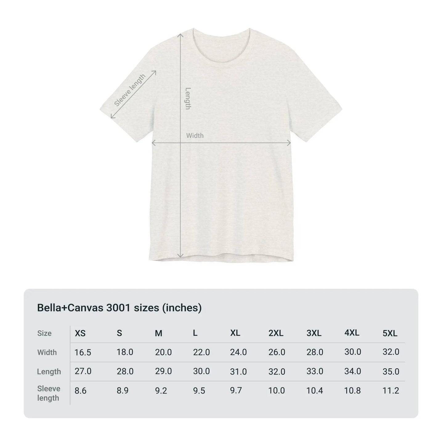 Size Chart for Perimenopause "Ride this Ride" Unisex Tee (Color: Beige) - #NoPauseForMenopause