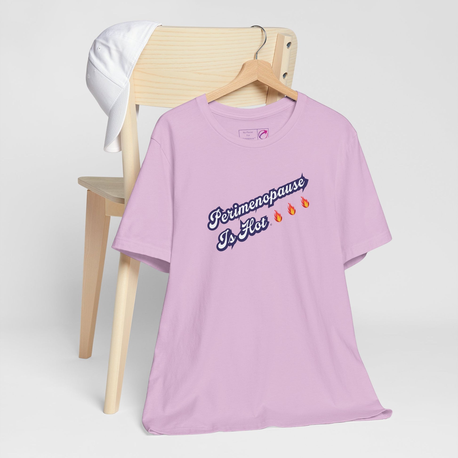 "Perimenopause Is Hot" Unisex Tee - #NoPauseForMenopause